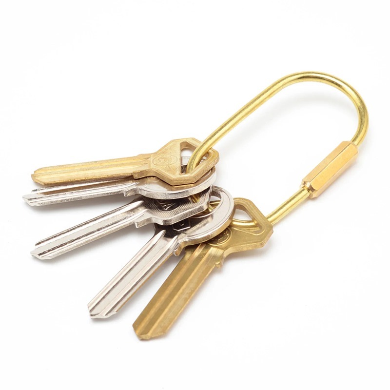 Solid Brass Screw Keychain D-S - Edc Car Carry recension och pris