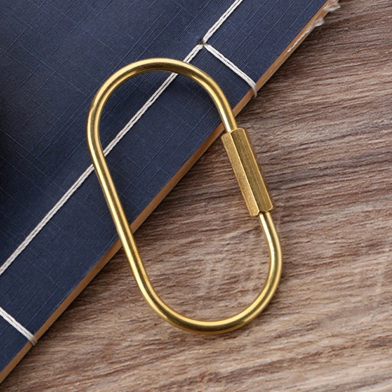 Solid Brass Screw Lock Keychai - Edc Car Carry recension och pris