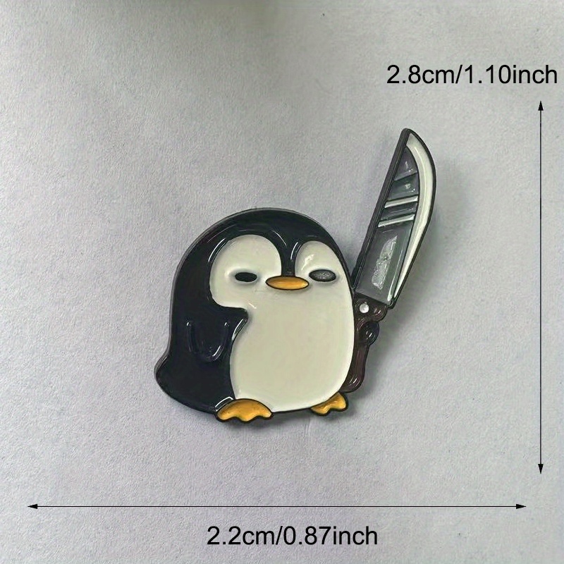Funny Penguin Holding Big Knif - Edc Everyday Carry Knives recension och pris
