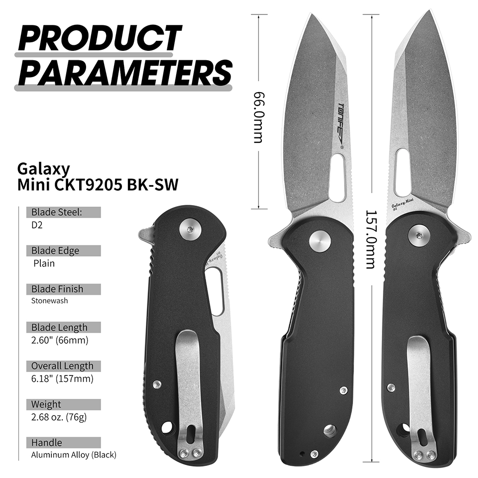 TONIFE Galaxy Mini CKT9205 Fol - Edc Everyday Carry Knives recension och pris